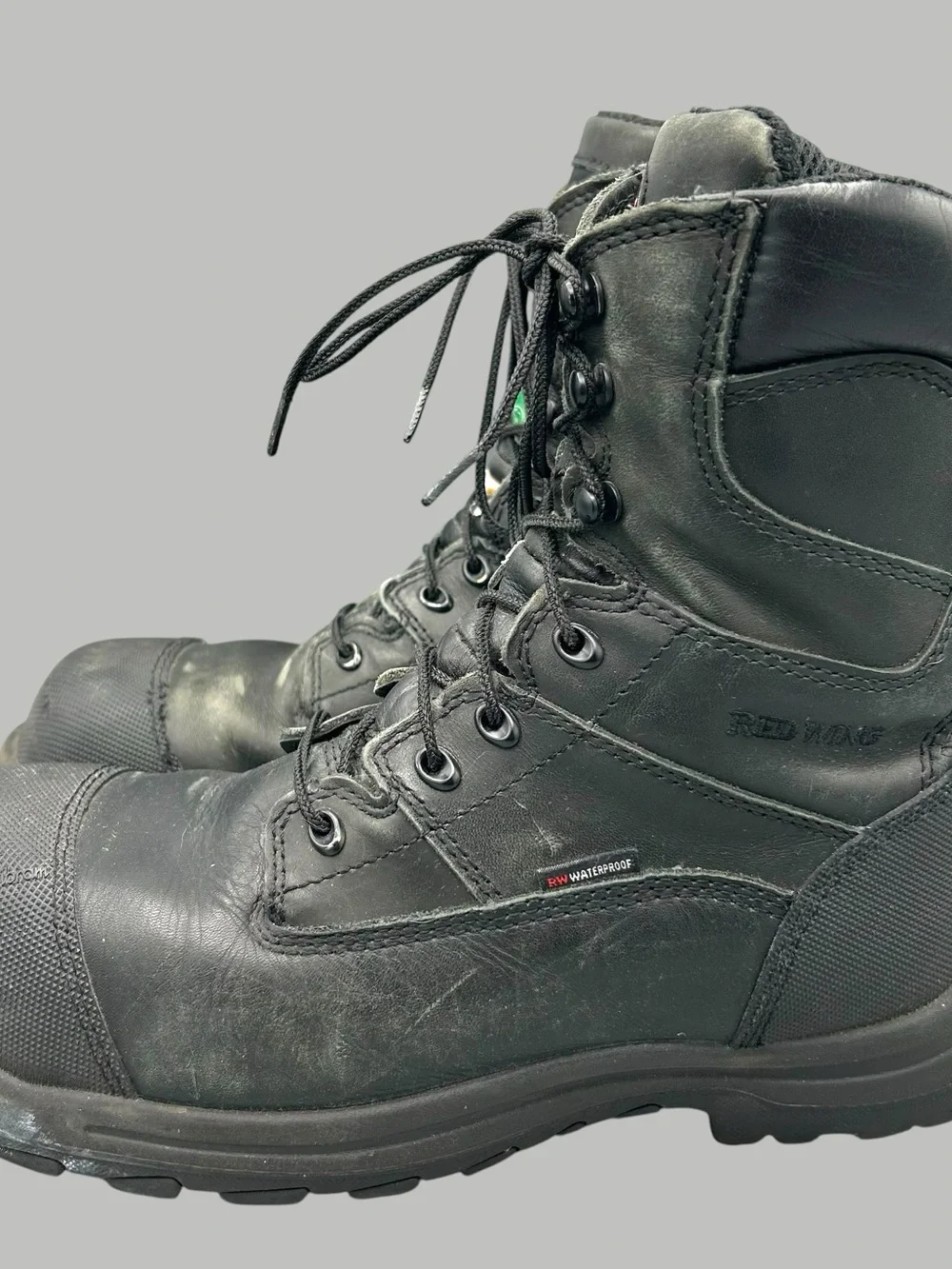 Red Wing Shoes Black Steel-Toe Work Boots 3512 Men’s Size 11.5D